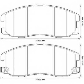 Колодки тормозные дисковые передний для CHEVROLET CAPTIVA(C100,C140), EQUINOX / DAEWOO WINSTORM / OPEL ANTARA <b>JURID 572570J / 572570</b>