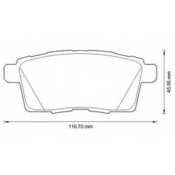 Колодки тормозные дисковые задний для MAZDA CX-7(ER), CX-9(TB) <b>JURID 572644J / 572644</b>
