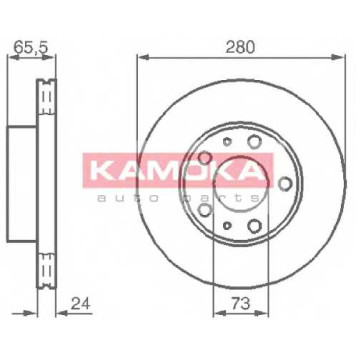 Тормозной диск KAMOKA 1031534