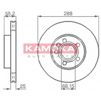 Тормозной диск KAMOKA 1031691