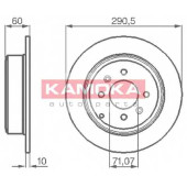 Тормозной диск KAMOKA 1031738