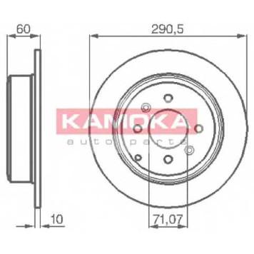 Тормозной диск KAMOKA 1031738