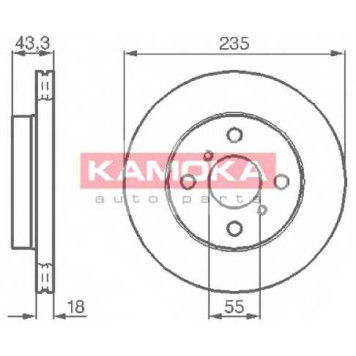 Тормозной диск KAMOKA 1032168