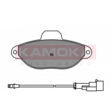 Колодки тормозные дисковые для FIAT PANDA(169), PUNTO(176, 176C, 176L, 188, 188AX) / LANCIA Y(840A) <b>KAMOKA JQ1011850 / 21436</b>