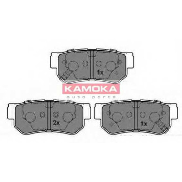 Колодки тормозные дисковые для HYUNDAI GETZ, GRANDEUR, MATRIX, SANTA FE, SONATA, TRAJET, TUCSON, XG / KIA MAGENTIS, SPORTAGE <b>KAMOKA JQ1013212 / 23543</b>