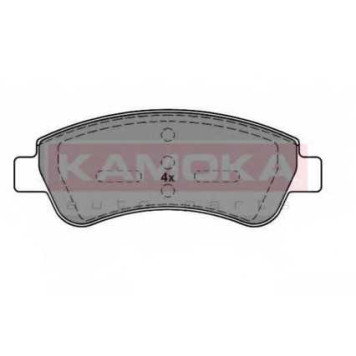 Колодки тормозные дисковые для CITROEN BERLINGO, C2, C3, C4, XSARA / PEUGEOT 1007, 206, 207, 307, PARTNER <b>KAMOKA JQ1012798 / 23954</b>