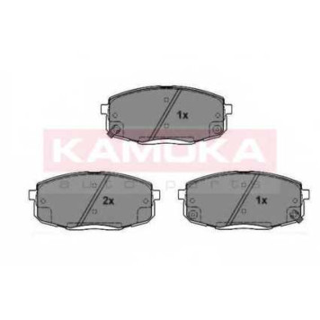 Колодки тормозные дисковые для HYUNDAI i30 CW(FD), i30(FD) / KIA CARENS(FJ), CEED(ED) <b>KAMOKA JQ101202 / 23966</b>