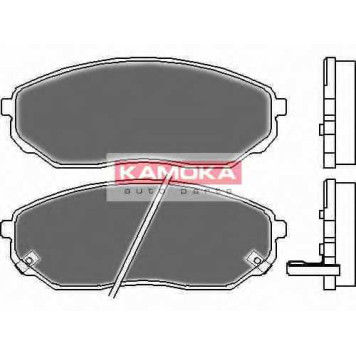 Колодки тормозные дисковые для KIA SORENTO(JC) <b>KAMOKA JQ101115 / 24092</b>