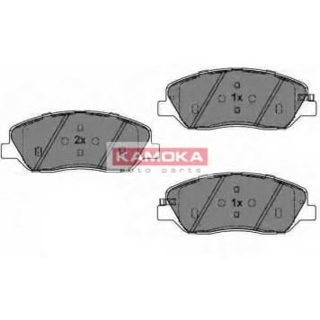 Колодки тормозные дисковые для HYUNDAI SANTA FE(CM) <b>KAMOKA JQ1018222 / 24351</b>