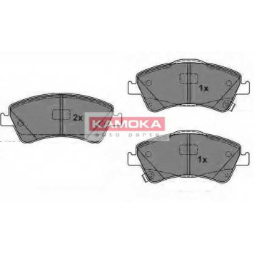 Колодки тормозные дисковые для TOYOTA AURIS(ADE15#, NDE15#, NRE15#, ZRE15#, ZZE15#), AVENSIS(ADT27, ZRT27), VERSO(#AUR2#, #ZGR2#) <b>KAMOKA JQ1018094 / 605603</b>