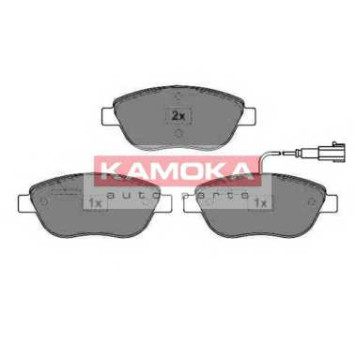 Колодки тормозные дисковые передний для FIAT BRAVO, DOBLO, IDEA, LINEA, MULTIPLA, PUNTO, STILO Multi, STILO / LANCIA DELTA, MUSA <b>KAMOKA JQ1012934 / 23708</b>