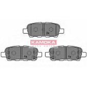 Колодки тормозные дисковые для NISSAN MURANO(Z50), QASHQAI(J10,JJ10), TIIDA(C11X,SC11X), X-TRAIL(T30,T31) / RENAULT KOLEOS(HY#) <b>KAMOKA JQ1013386</b>