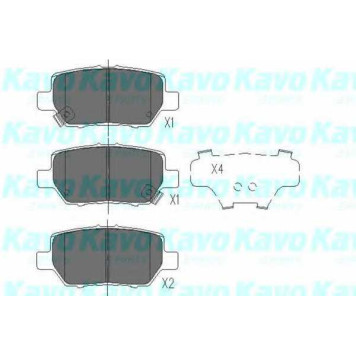 Колодки тормозные дисковые для HONDA LEGEND(KB#) <b>KAVO PARTS KBP-2040</b>
