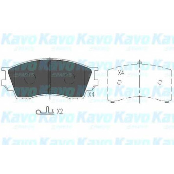 Колодки тормозные дисковые для MAZDA XEDOS 9(TA) <b>KAVO PARTS KBP-4529</b>