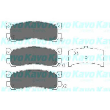 Колодки тормозные дисковые для MAZDA XEDOS 9(TA) <b>KAVO PARTS KBP-4556</b>
