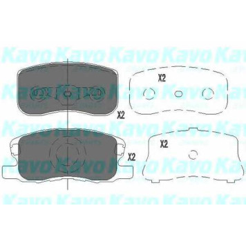 Колодки тормозные дисковые для MITSUBISHI COLT(Z2#A,Z3#A) <b>KAVO PARTS KBP-5534</b>