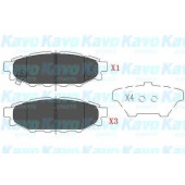 Колодки тормозные дисковые для SUBARU BRZ, FORESTER, IMPREZA, LEGACY, OUTBACK, XV / TOYOTA GT 86 <b>KAVO PARTS KBP-8005</b>