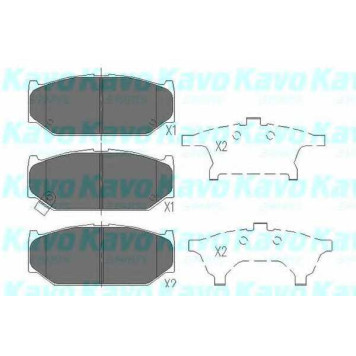 Колодки тормозные дисковые для SUZUKI SWIFT(EZ,FZ,MZ,NZ) <b>KAVO PARTS KBP-8525</b>