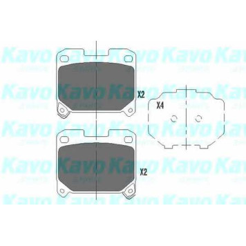 Колодки тормозные дисковые для TOYOTA CELICA(AT20#,ST20#), LAND CRUISER 90(#J9#), SUPRA(JZA80) <b>KAVO PARTS KBP-9063</b>