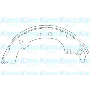 Комплект тормозных колодок для DAIHATSU TERIOS(J1#,J2#) / TOYOTA PICNIC(#XM10) <b>KAVO PARTS KBS-9903</b>