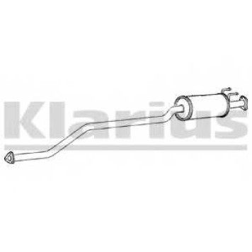 Средний глушитель выхлопных газов KLARIUS 260899