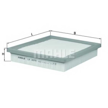 Фильтр воздушный KNECHT 70535947 / LX 2870