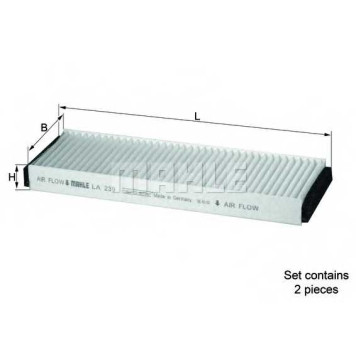 Фильтр салонный KNECHT 70582811 / LA 239/S