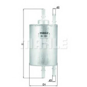 Фильтр топливный KNECHT 70584267 / KL 592