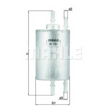 Фильтр топливный KNECHT 70584267 / KL 592