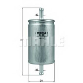 Фильтр топливный KNECHT 76557763 / KL 60