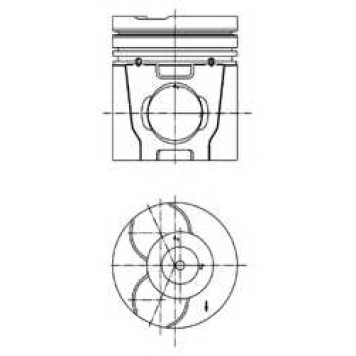 Поршень KOLBENSCHMIDT 40051600