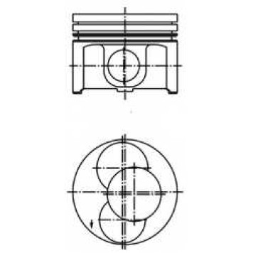 Поршень KOLBENSCHMIDT 40092700