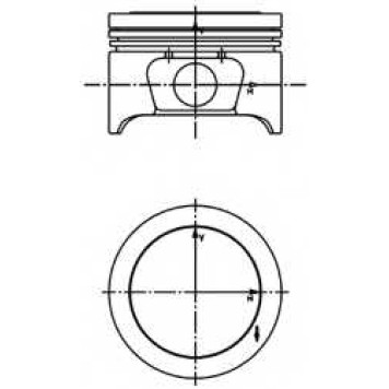 Поршень KOLBENSCHMIDT 40161610