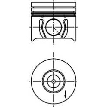 Поршень KOLBENSCHMIDT 40173600