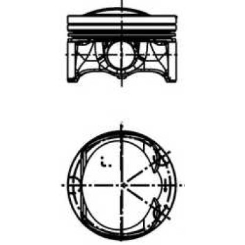 Поршень KOLBENSCHMIDT 40251610