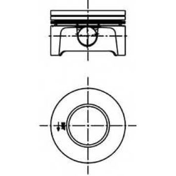 Поршень KOLBENSCHMIDT 40309610