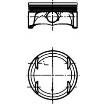 Поршень KOLBENSCHMIDT 40348600