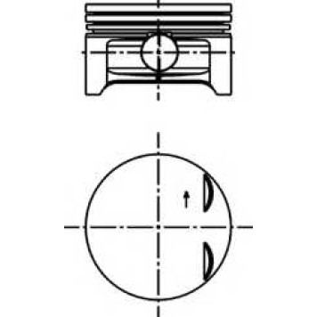 Поршень KOLBENSCHMIDT 40383600