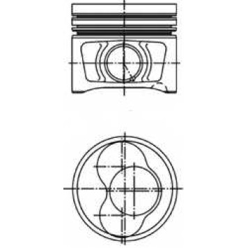 Поршень KOLBENSCHMIDT 40408610