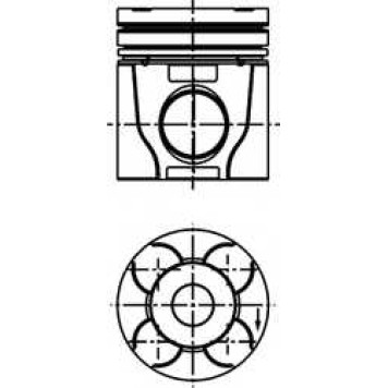 Поршень KOLBENSCHMIDT 40610600