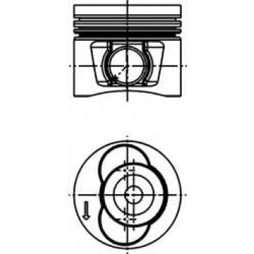 Поршень KOLBENSCHMIDT 40715600