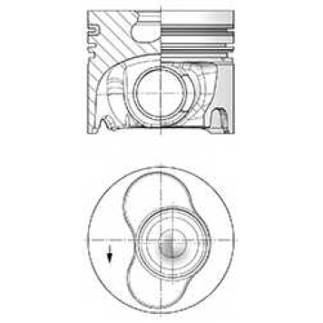 Поршень KOLBENSCHMIDT 41094600
