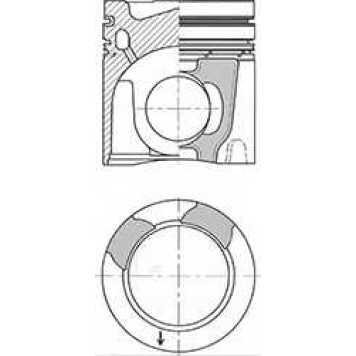 Поршень KOLBENSCHMIDT 41162600