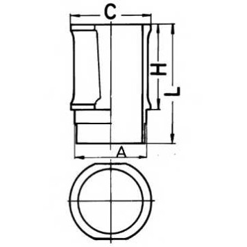 Гильза цилиндра KOLBENSCHMIDT 89301110