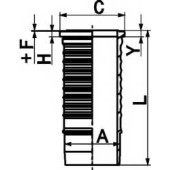 Гильза цилиндра KOLBENSCHMIDT 89411110