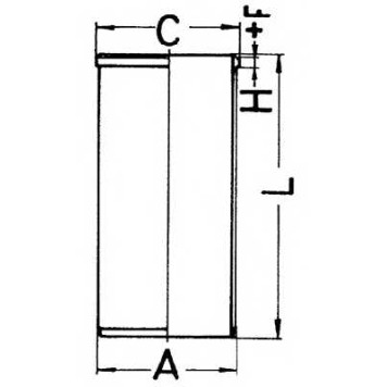 Гильза цилиндра KOLBENSCHMIDT 89734190