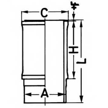 Гильза цилиндра KOLBENSCHMIDT 89844110
