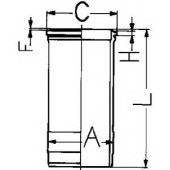 Гильза цилиндра KOLBENSCHMIDT 89868110