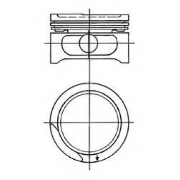 Поршень KOLBENSCHMIDT 90555623