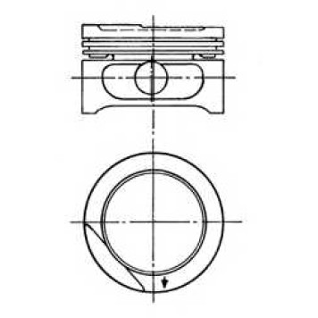 Поршень KOLBENSCHMIDT 90556605